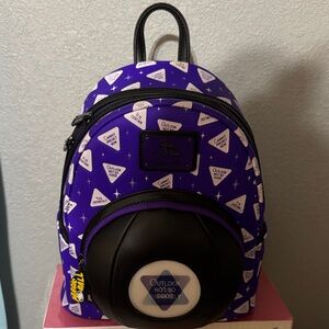 Loungefly Purple Mini Backpack with Fortune-Teller Pattern